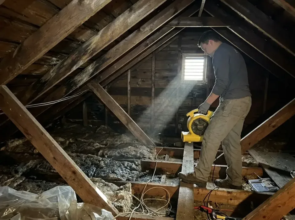 attic-water-damage-drying-proc-007 — frequently asked questions, Emergency Water Extraction & 24/7 Flood Response in Fairvie…